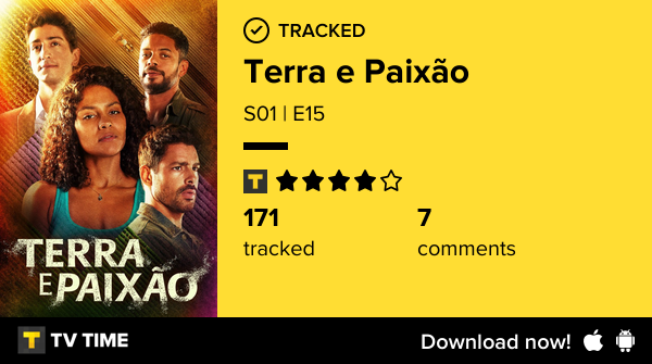 donnasherdan's tweet photo. I've just watched episode  of Terra e Paixão! #terravermelha  https://t.co/AFbiRbzhHX #tvtime https://t.co/hF332fxNmi