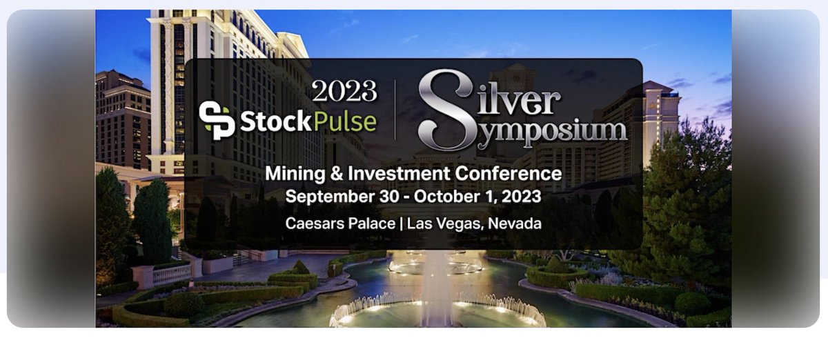 MARK YOUR CALENDARS... 2023 StockPulse Silver Symposium ...September 30 - October 1, 2023... ...Mining &amp; Investment Conference, Caesars Palace, Las Vegas, NV ...Ask.about.the.info.on.FREE.Silver...!!! @theDiviDaddy  a/k/a Patrick Hakim's discount link is:  eventbrite.com/e/635415213007…