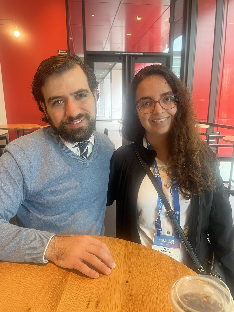 It was nice to see again my great friend @SarahElHalabi1 during #APA23!
I can’t think of a more compassionate & tenacious leader to assume the role of @APApsychiatric Board Resident-Fellow Member Elect in this new term!
Keep championing psychiatric trainees in the 🇺🇸 & 🌍, Sarah!