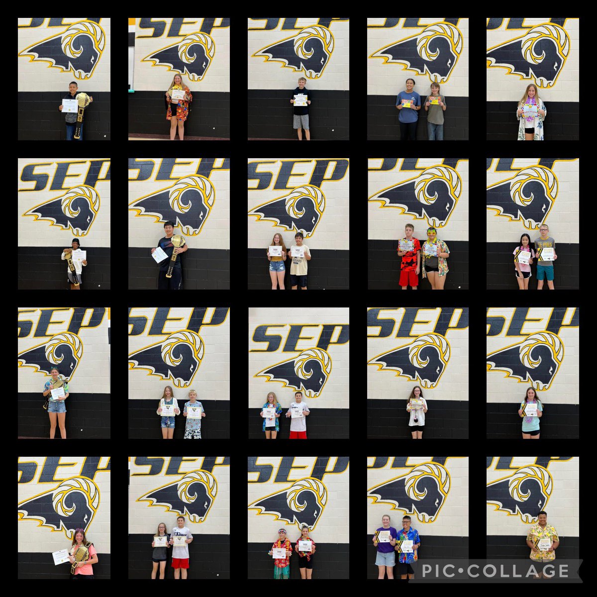 We celebrated our May students of the month today at our final academic assembly. The Spring Creek staff is incredibly proud of our students. It has been a great year of learning &amp; they have been an awesome group of students to work with. Their future is bright! #1SEP