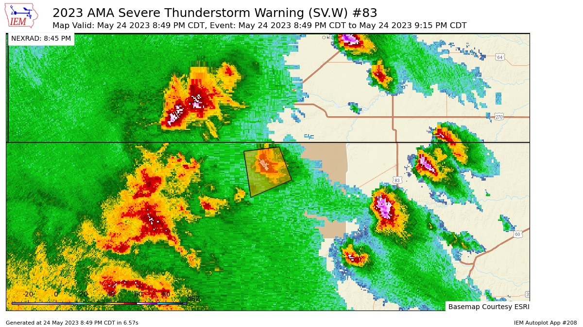 Texas Weather Alerts on Twitter "AMA issues Severe Thunderstorm