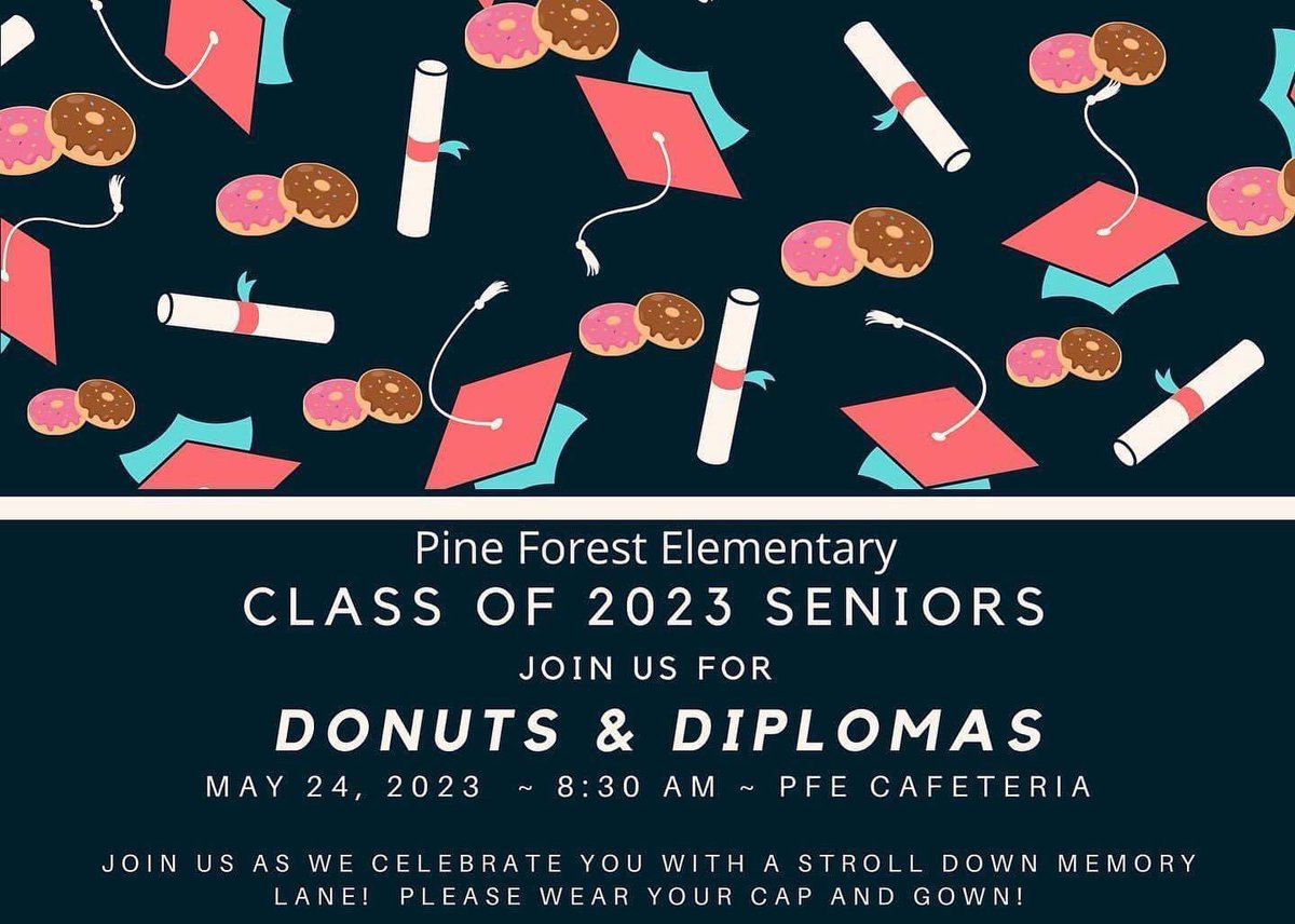 Donuts and Diplomas! Congrats to the Class of 2023! #seniorstroll #portraitofagraduate #onceapantheralwaysapanther