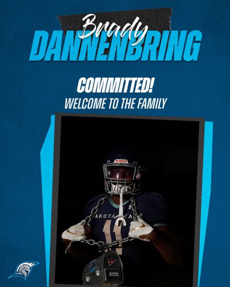 qbbrady12's tweet photo. I am excited to announce that after many conversations and prayers I have decided to commit to @DSUFootball Thank you @DakSt8Football for the opportunity. #GoTrojans https://t.co/qTovSPkmNy