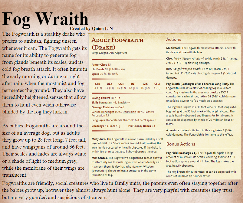 QuinnLN2's tweet photo. Hi! Welcome to my 5e d&amp;d homebrew foundry. I've been playing d&amp;d and homebrewing for it for over 5 years and I'd like to think I'm pretty good at it. I'll be putting out homebrew items, spells, monsters, and more. Thanks for checkin' my stuff out. 

Here's a preview of my stuff!: https://t.co/zJcF5QcLwx