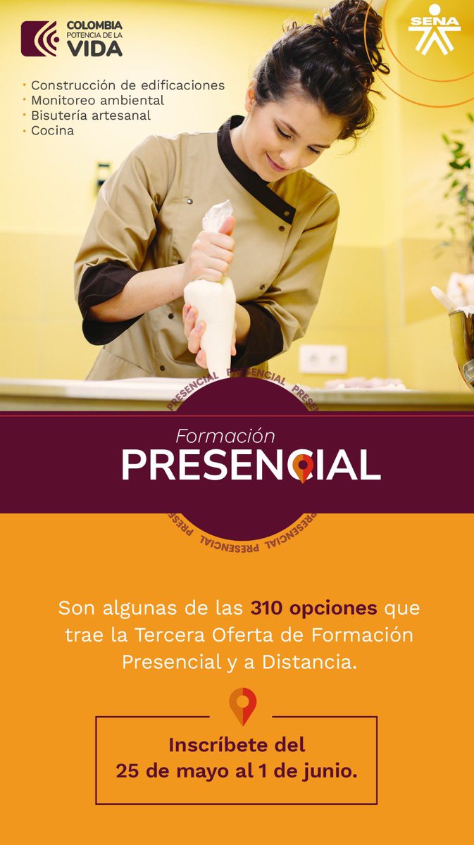 SENAenChoco's tweet photo. La Tercera Oferta de Formación Presencial y a Distancia llega 🤩 con cerca de 5️⃣0️⃣.0️⃣0️⃣0️⃣cupos a nivel nacional. 

¡No te quedes sin el tuyo! 🫵
Haz clic aquí: https://t.co/4WByeT8Nr2

#EstudiaEnElSENA" https://t.co/j04XdqpduP
