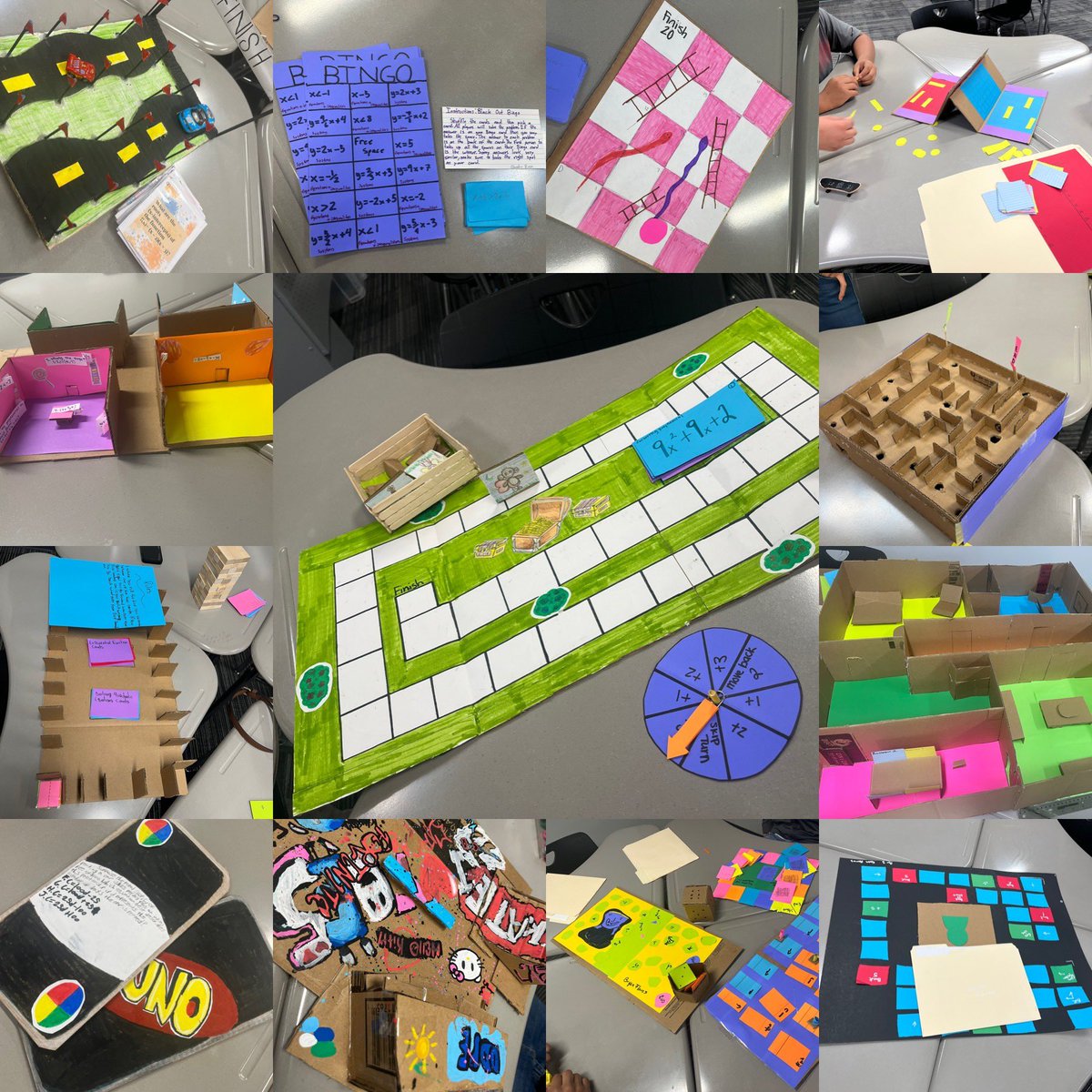 lesliserrano28's tweet photo. The Algebra Board Game Day was a success! Students showcased custom board games that incorporated a comprehensive algebra review. This included game rules, 20 self-created math questions, and an answer sheet. Uno,Clue,Battleship,etc @Ms_Buhman @SantaFeMSCISD  #theclevelandisdway https://t.co/eyLg2kSXjV