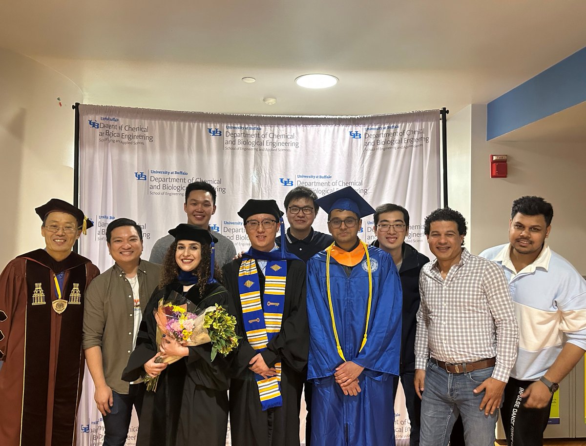 A tremendous pleasure to hood our 9th and 10th PhD students (Talieh and Gengyi) from the membrane group :)