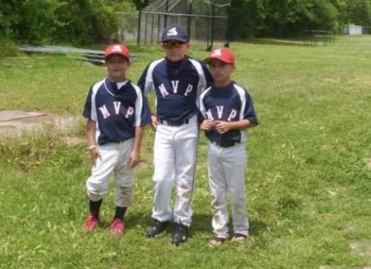 Bigeasyac21's tweet photo. Pic popped up on Facebook. Them at 9 and them now. Baseball is a great game. @ClaytonStevenCo @zach_chamizo @scwolverines @dillonwells_4 @RobieWells @Coats4Life @ChamizoHeather https://t.co/uUX6vMjQzE