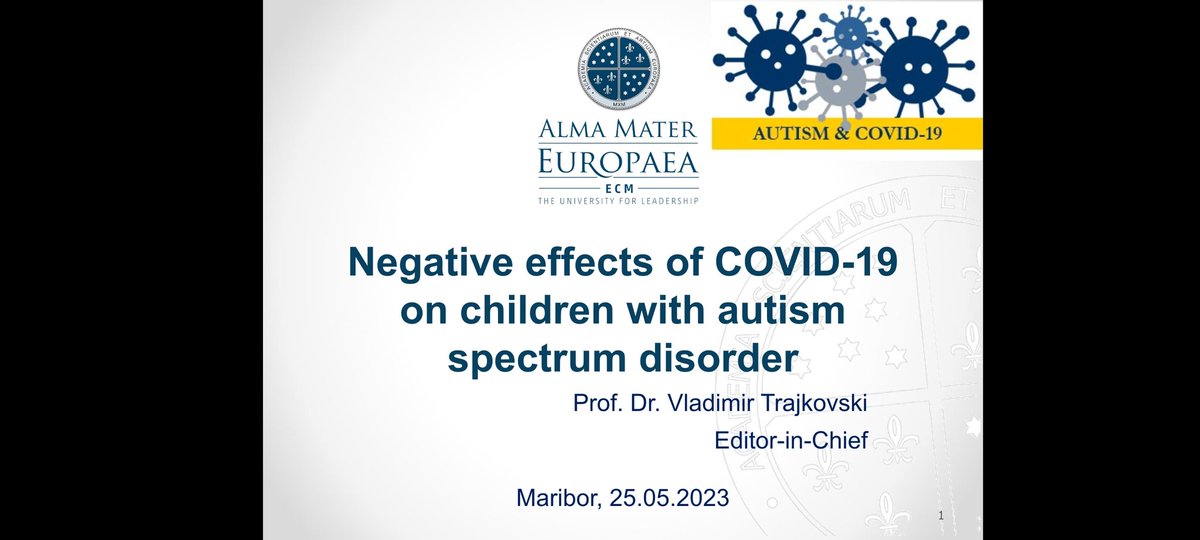 vladotra's tweet image. #negativeeffects #COVID19 #autism #AlmaMaterEuropaea #maribor #Slovenia