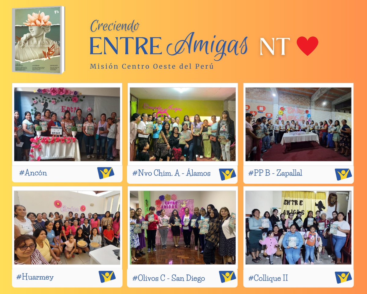 Pr_MichaelRojas's tweet photo. 🙏Gloria a Dios por el gran movimiento evangelístico de Damas con el programa Creciendo #EntreAmigasNT 🔥Más de 7️⃣0️⃣0️⃣ personas vienen estudiando el curso 📗 #SentimientosNT 🙏 Seguimos Avanzando #JuntosPorMásEstudiosBíblicos y #MásBautismosNT 🔥#RID #EscuelaBiblicaNT📻 #MMujer https://t.co/vQBcjN17SV