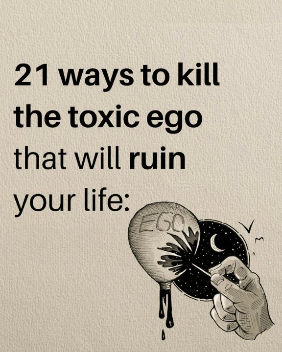 KevinDyer_'s tweet photo. 21 Ways to Kill Your Toxic Ego:

- Thread - https://t.co/hA4FHm6OFR