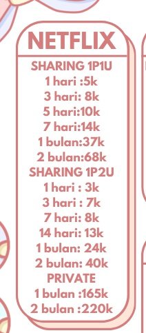 #zonauang️ 🪼Haloo aku openn netfliz, disney, viu, wetv, dll ayooo tunggu apa lagi sering ada promo mendadak lohh！ 🛒
⎙wa.me/message/RRNRFE…