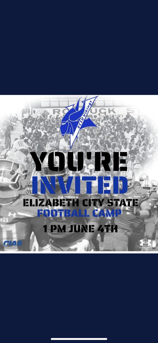 Ethan Mole (@ethanjmole) on Twitter photo Grateful to get an invite to the Elizabeth City state camp and I will be attending 💪🏾💙🤍 <a href="/CoachClontz24/">Gunnar Clontz</a> <a href="/ECSUVikingFBall/">ECSUVikingFootball</a> Grateful to get an invite to the Elizabeth City state camp and I will be attending 💪🏾💙🤍 <a href="/CoachClontz24/">Gunnar Clontz</a> <a href="/ECSUVikingFBall/">ECSUVikingFootball</a>