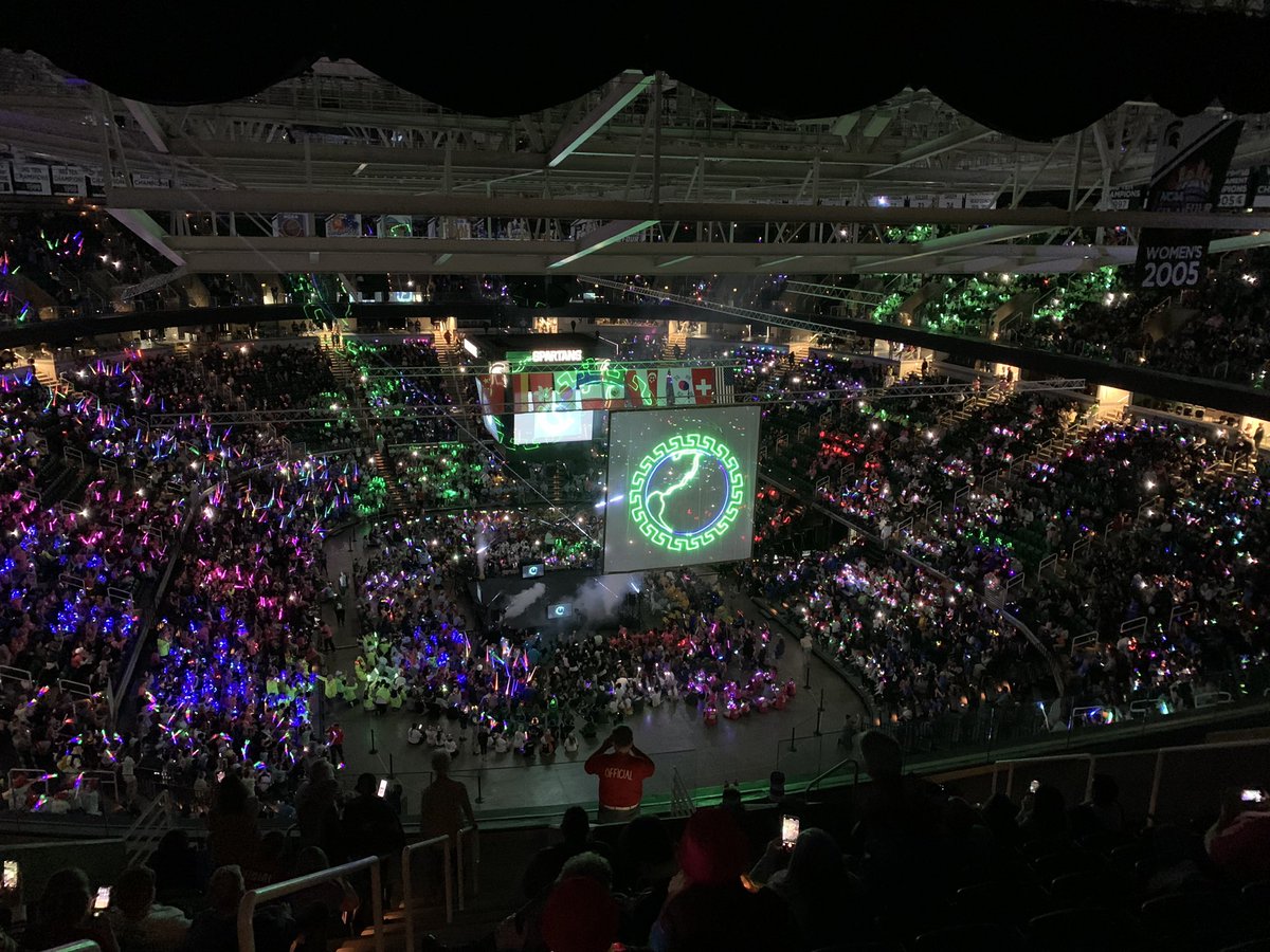 WPSPride's tweet photo. WPS/Manchester Odyssey of the Mind team preparing for Worlds Opening Ceremony and Attending! #MaineOdyssey
#WorldsOdysseyofthemind https://t.co/zyyO5XWVik