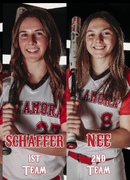 Congratulations to our CFer Ellie Schaffer and our 2B <a href="/KennedyNee/">Kennedy Nee</a> for being selected to the All-Conference team! Amazing accomplishment for a couple super sophs! We are super proud of you!