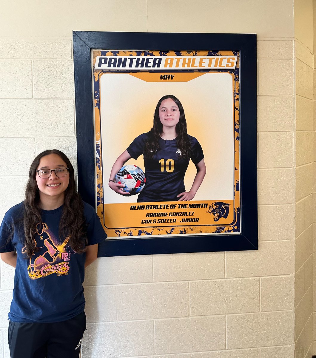 Congratulations to our May ATHLETE OF THE MONTH! Ari Gonzalez from our girls soccer team!  We are proud of your hard work this season!  @rlasdistrict116 <a href="/RLHSPanthers/">RoundLakeHighSchool</a> <a href="/GirlsRlhs/">RLHS Girls Soccer</a> #WeAreRL #PantherPRIDE #AthleteOfTheMonth