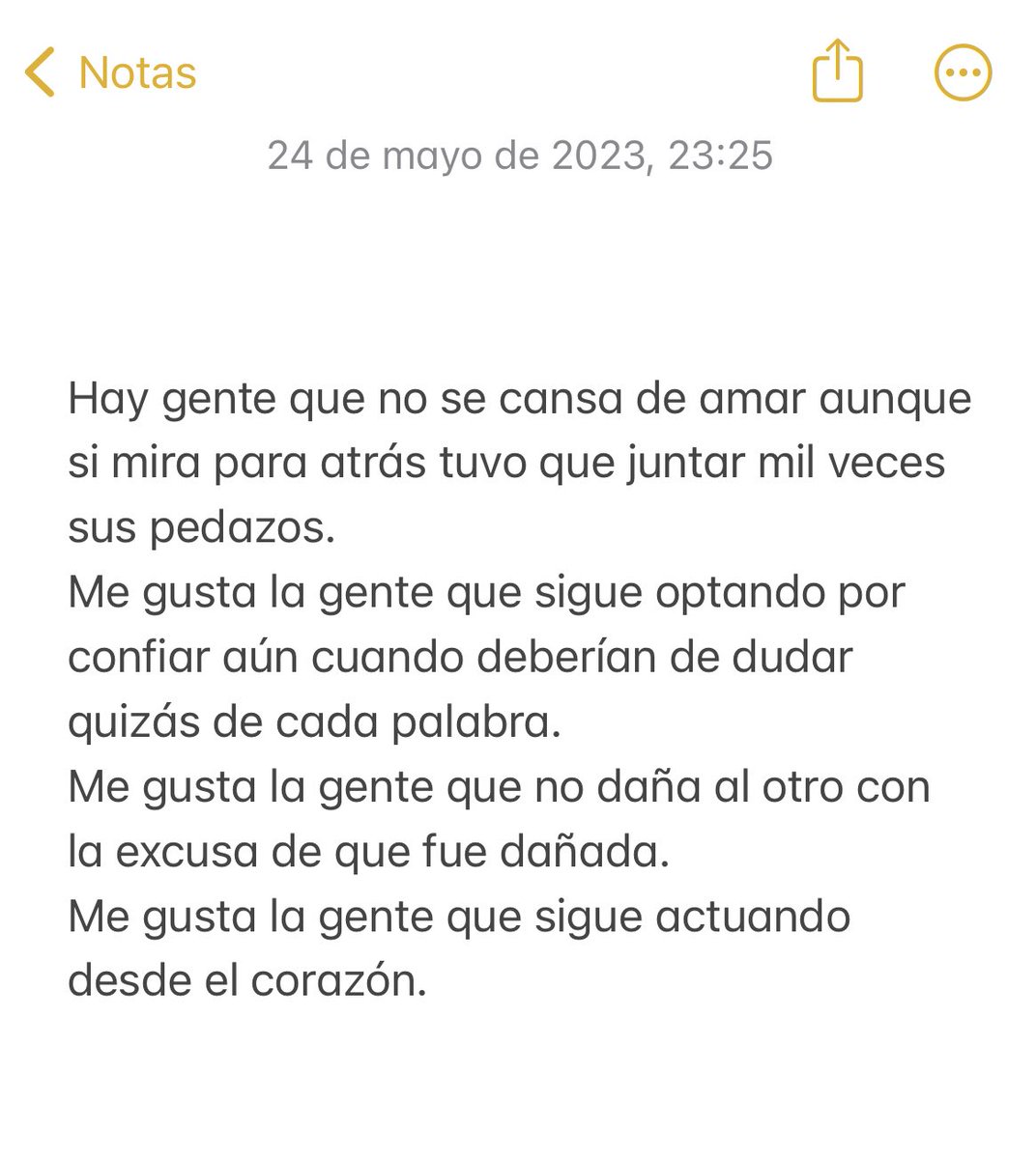“Me gusta la gente…”