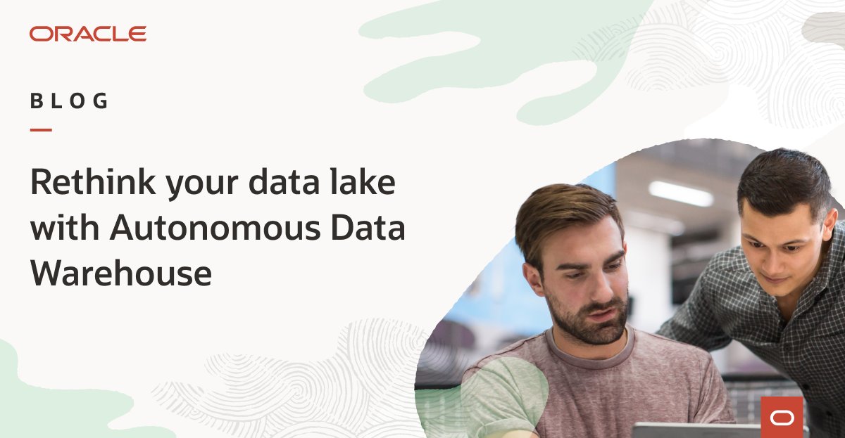 vipinappukutta1's tweet photo. Choose your data lake architecture based on your needs, not cost: Store all of your data in @Oracle #AutonomousDataWarehouse, object stores, or both. You can, thanks to a 75% reduction in Autonomous Data Warehouse #Exadata storage costs.

Read more: https://t.co/FWb9lyBkeJ https://t.co/2ykSBC3gIz