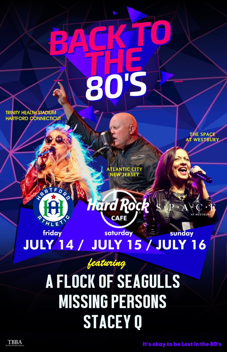 3 Awesome shows coming up!
July 14 Hartford, Connecticut
July 15 Atlantic City, New Jersey
July 16 Westbury, New York 
we hope to see you there! 🎶