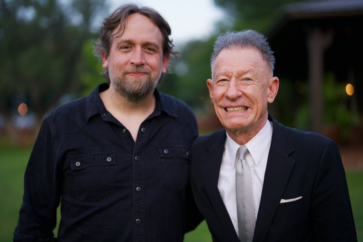 It was such a treat to get to visit and sing with the great @LyleLovett last week @cherokeefest . Lyle has always been one of my favorite artists and was hugely influential on my style. It’s been beyond cool to get to know him. I dressed down in this picture so he could shine.