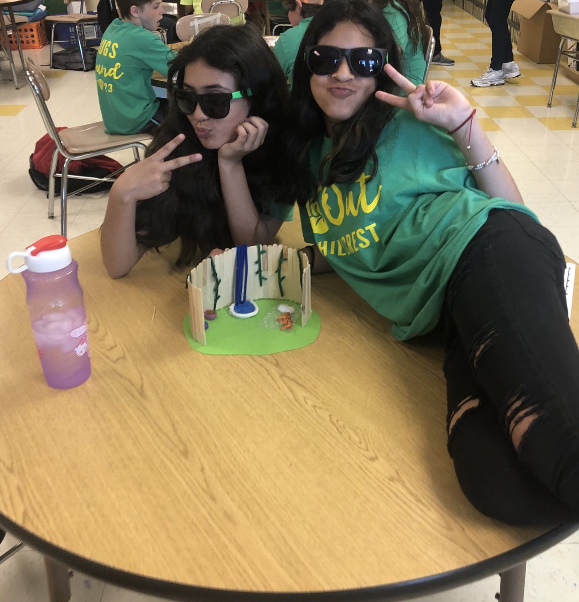 MissHoth's tweet photo. Challenge presented: build a habitat for a zoo animal. 5th graders earned $ throughout the year. They spent their $ on materials. Today we invited classes in to “visit” our zoo. They loved sharing their hard work and educating the littles about their animals! #STEMeducation https://t.co/wZgX4NVlNX
