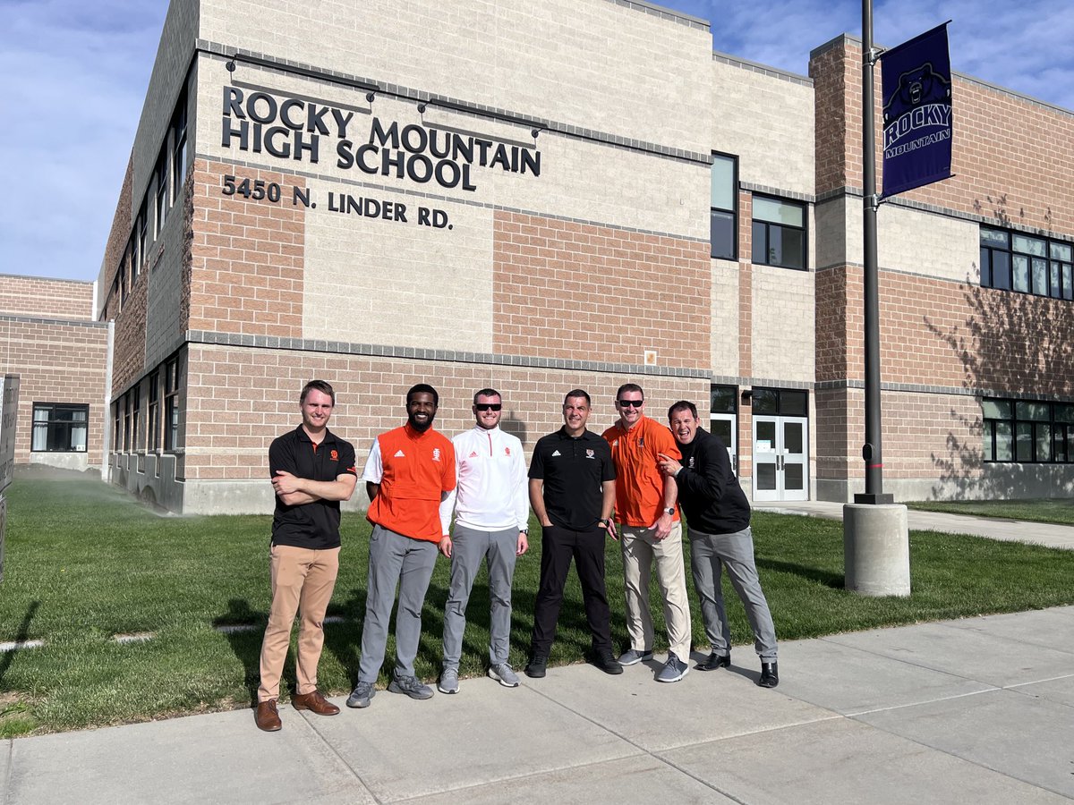 Thanks to all of the Treasure Valley greats hosting us at Rocky Mountain! Lots of familiar faces and bright young talent on this squad! #STATE