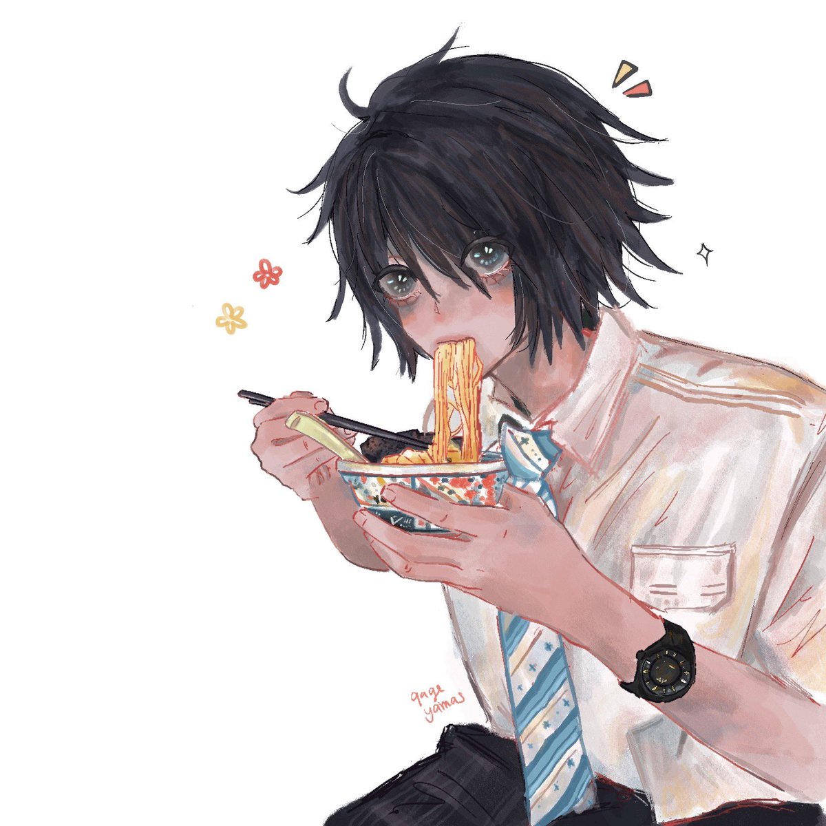 Death Note L Eating