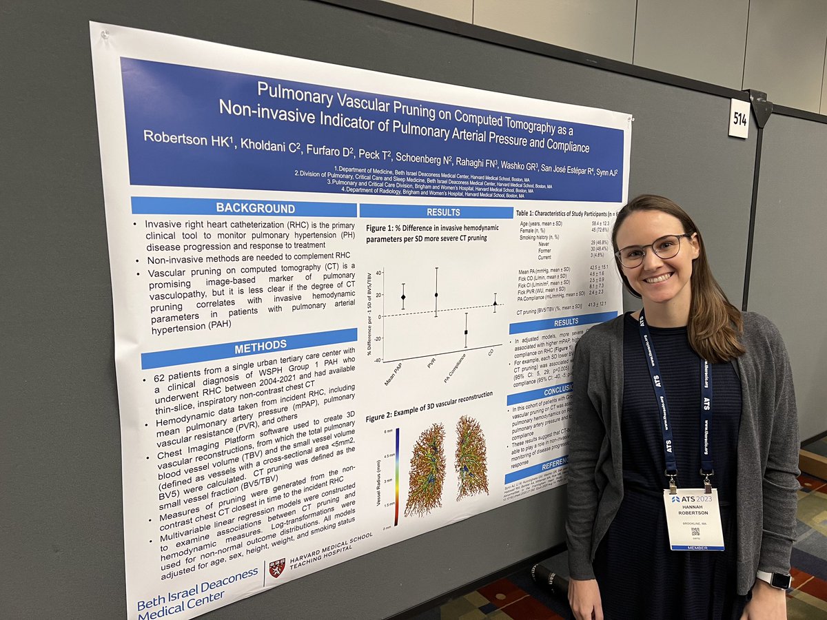 Happy to be back at #ATS2023 even if only for a day! Excited to share our work and learn from some amazing clinicians and scientists! All thanks to superb👌🏼 mentorship from <a href="/AndrewSynnMD/">Andrew Synn</a>, Cyrus Kholdani, and others! <a href="/stephcabral_/">Steph Cabral</a> <a href="/BIDMC_IM/">BIDMC IM Residency</a> <a href="/PCCSM_BIDMC/">BIDMC Pulmonary, Critical Care, and Sleep Medicine</a> <a href="/atscommunity/">American Thoracic Society (ATS)</a>