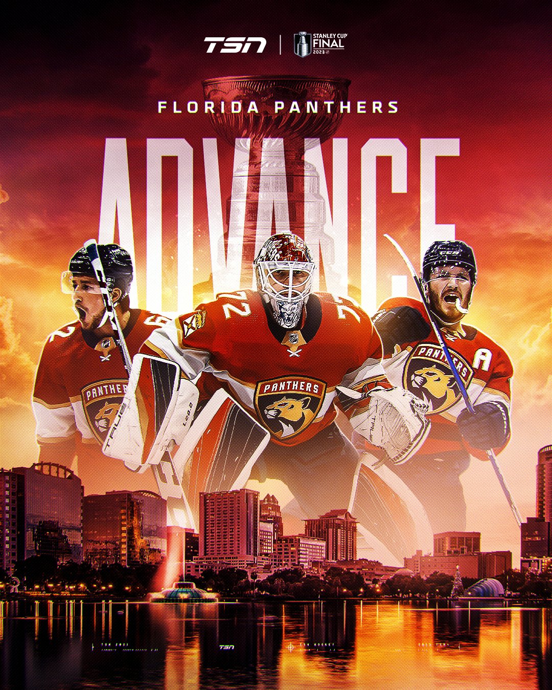 Florida Panthers Clinched 2023 Stanley Cup Playoffs Decor Poster