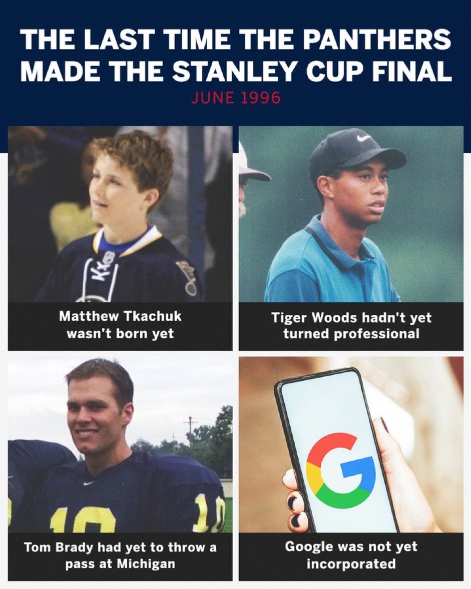 The last time the Panthers made the Stanley  Cup Final. #TimeToHunt