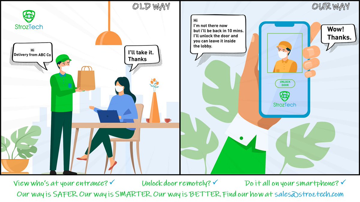 stroztech's tweet image. &quot;Efficient. Safe. Secure. It&apos;s time to make a difference. Upgrade with us now.

#receptionless #automatesecurity #remotesecurity #2N #intercom #accesscontrol #vms&quot;