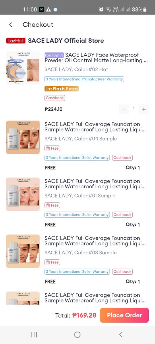 akoshiina's tweet image. Grabe kna Sacelady!!! Sobrang mura na, dami pang pa freebies!!! May pa cashback pa yan!!! 

Attack na!!! s.lazada.com.ph/s.hp7jo?cc

#makeup #sacelady #pressedpowder #sacelady