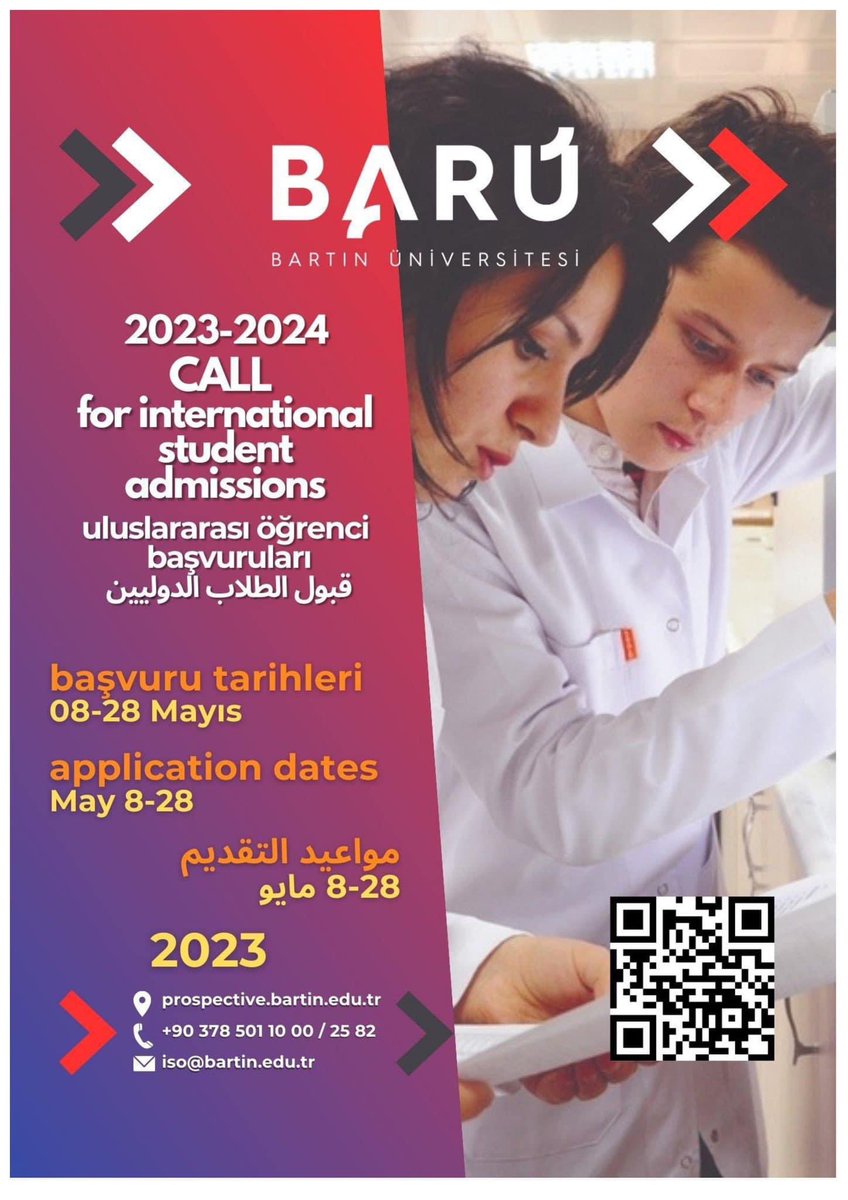 Bartın Üniversitesi 2023-2024 akademik yılı için uluslararası öğrenci kayıtları devam ediyor!

🎓🇹🇷

Başvuru ➡️ iso.bartin.edu.tr
Ayrıntılı bilgi için➡️ w3.bartin.edu.tr 
prospective.bartin.edu.tr

<a href="/yeeorgtr/">Yunus Emre Enstitüsü</a> <a href="/baruedutr/">Bartın Üniversitesi</a>