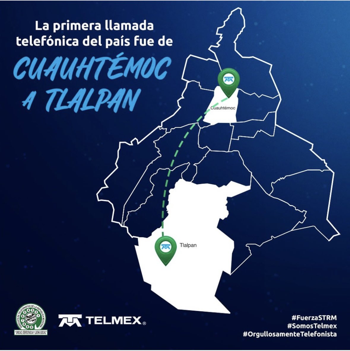 IrisAnaidGA1's tweet photo. El 13 de marzo de 1878 fue el día que se logró el primer enlace telefónico a más de 15 kilómetros de distancia, ¿lo sabias?📞😮💚

#SomosLaConexiónQueUneAMéxico #SomosTelmex
#OrgullosamenteTelefonista
#FuerzaSTRM https://t.co/D9iygqzYS3