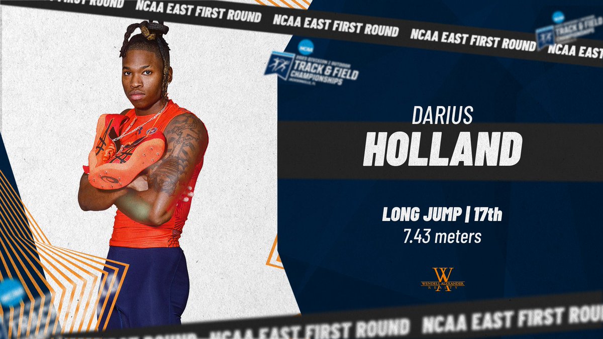Congratulations to <a href="/UTM_XC_TF/">UT Martin XC / T&F</a> junior Darius Holland on concluding a record-breaking campaign with a 17th-place finish out of 45 competitors at the NCAA Division I East First Round!

utmsports.com/news/2023/5/24…