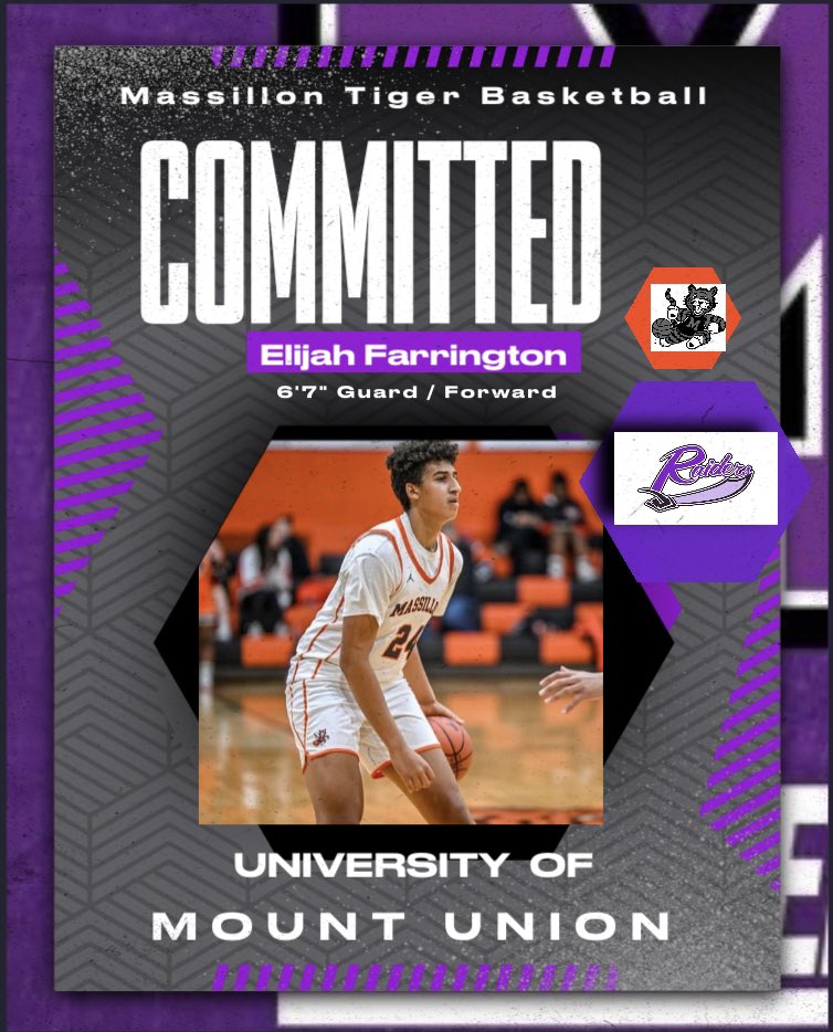 Congrats to <a href="/MTigerBBsktball/">Massillon Tigers Basketball</a> graduate <a href="/Elijah_2321/">Elijah Farrington</a> on his commitment to <a href="/MountUnion_MBB/">MountUnion_MBB</a> !! 

Thank you <a href="/CoachFuline/">Mike Fuline</a> for the opportunity!

#youCANgettherefromhere #nextlevelplayers