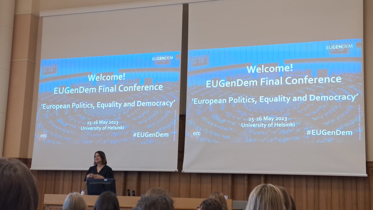 Big day at the Centre for European Studies. The final conference of @EUGenDem is about to start. Magnificient programme and a room full of great colleagues from near and far. @johanna