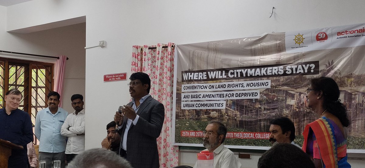 Participation in national convention on #where_will_citymakers_stay?
At Theological college, Bengaluru