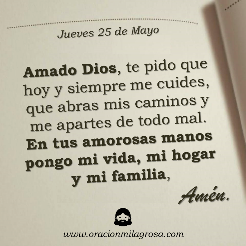 oracion_milagro's tweet photo. Oración ara el jueves 25 de mayo de 2023: https://t.co/go80zfxjjs