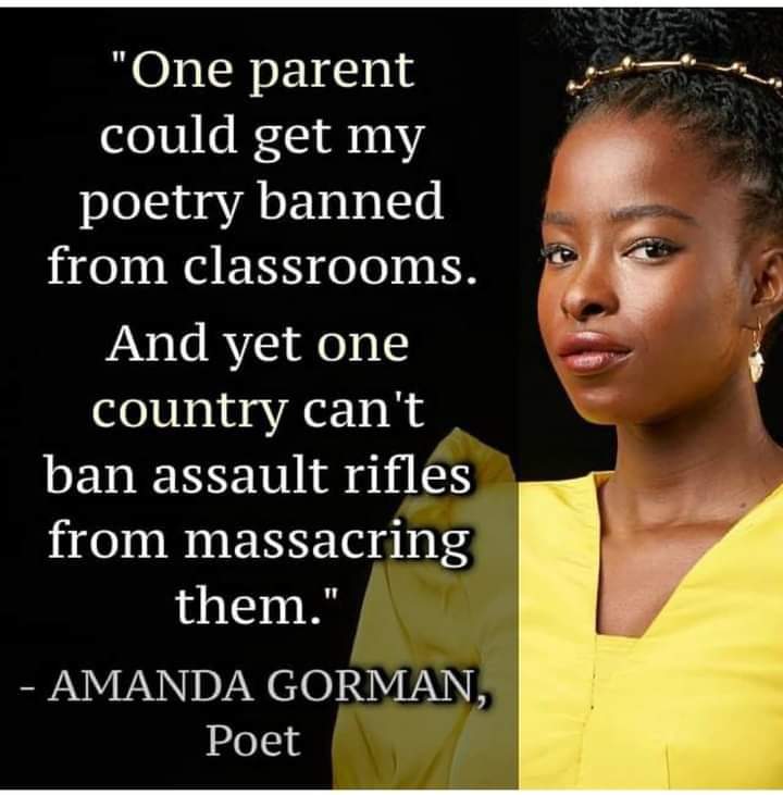 Preach #AmandaGorman 
#GunControlNow