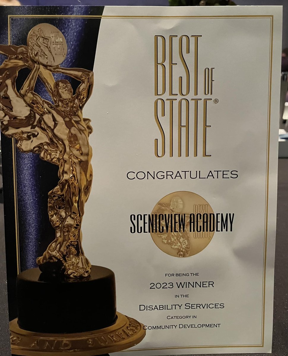 SVA4Autism's tweet photo. Community Engagement Officer, Kari Bushman, and Therapist, Sarah Heuser, are in #SaltLakeCity tonight to accept our @BestOfState award for disability services. #bestofstateutah #EmpoweringAutism https://t.co/BGc4xf4CXK