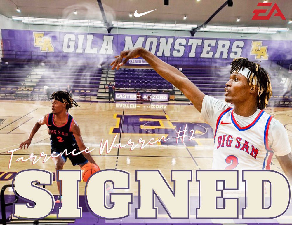 BIGSAMhsbb's tweet photo. Congratulations to Tarrance Warren @WarrenTarrance on committing to Eastern Arizona @ea_mbb ..
Signing Day was a great success!
#WEtheEAST #EastSidePride #EA #WEtheChange #TheProgramChangers #ItsNotTheSAMe #BIGSAM https://t.co/wRaf12a6uE