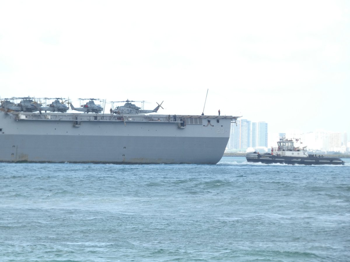 USS Anchorage (LPD 23) San Antonio-class amphibious transport dock coming into Pearl Harbor, Hawaii May 24, 2023 #ussanchorage #lpd23
