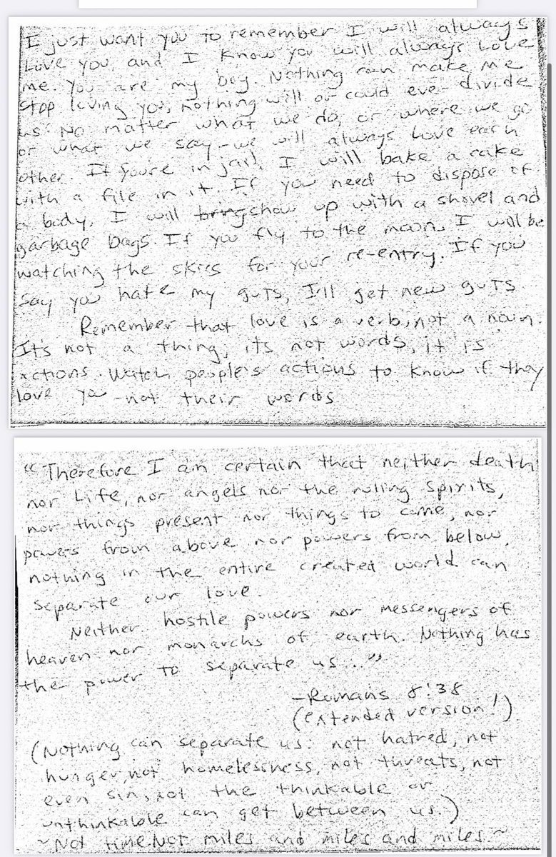 Burn After Reading ‘If you’re in jail, I will bake you a cake with a file in it. If you need to dispose of a body, I will show up with a shovel and garbage bags. If you fly to the moon, I will be watching the skies for your re-entry.’#RobertaLaundrie #GabbyPetito #brianlaundrie