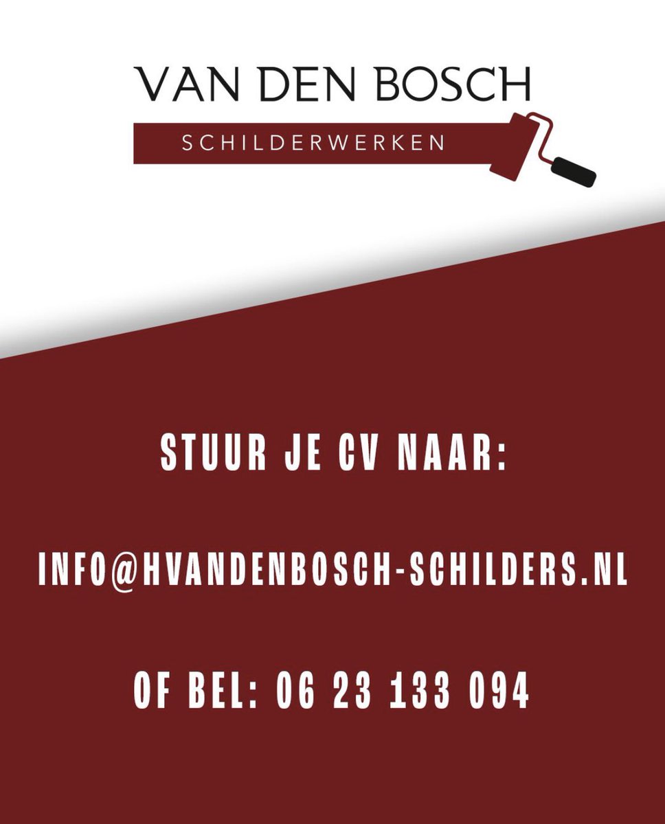 Ben jij een enthousiaste schilder met minimaal 3 jaar werkervaring, rijbewijs B en op zoek naar een nieuwe uitdaging? Dan zoeken wij jou! Stuur je CV naar ons op of bel ons! (delen wordt gewaardeerd!) #vacature #schilder #teamvandenBosch #Katwijk #Noordwijk #Rijnsburg