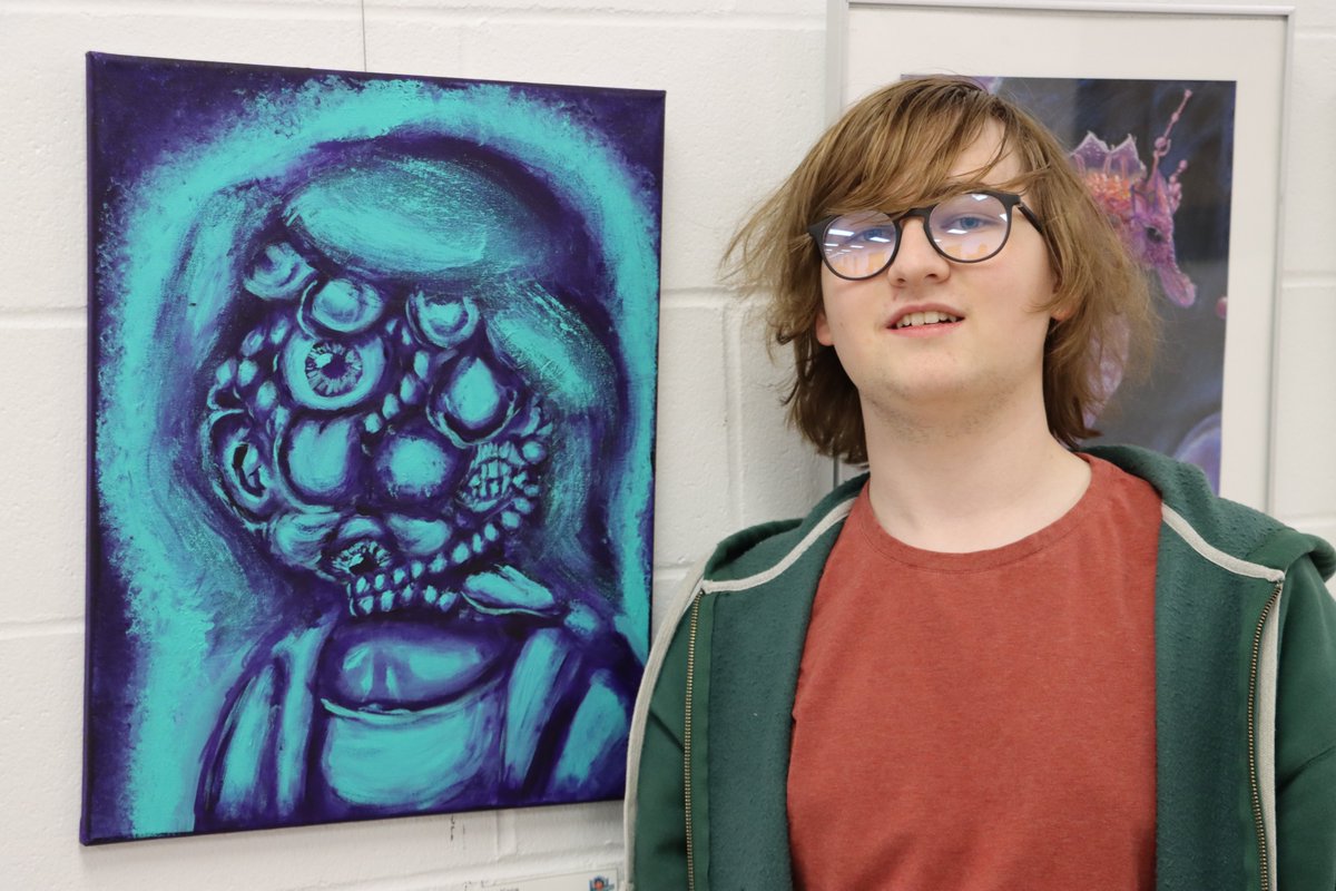 🎨Miss out on the HIGH FIVE art exhibit today? 

📅Don't worry; it will be on display until June 10th!

📸Here are a few pictures of FMPSD student artists next to their masterpieces that were taken at tonight's opening night event.

<a href="/annaleeskinner/">Annalee Nutter</a> 
#FMPSD #YMM #RMWB