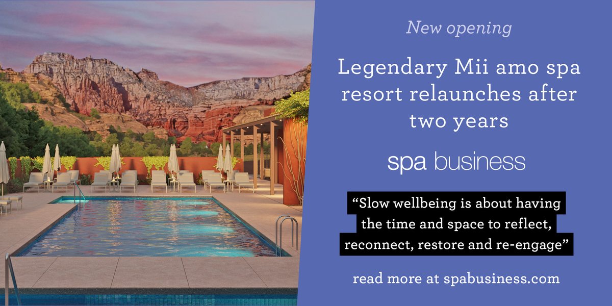 The legendary US Mii amo spa resort has relaunched after two years t.lei.sr/SpZmCs
