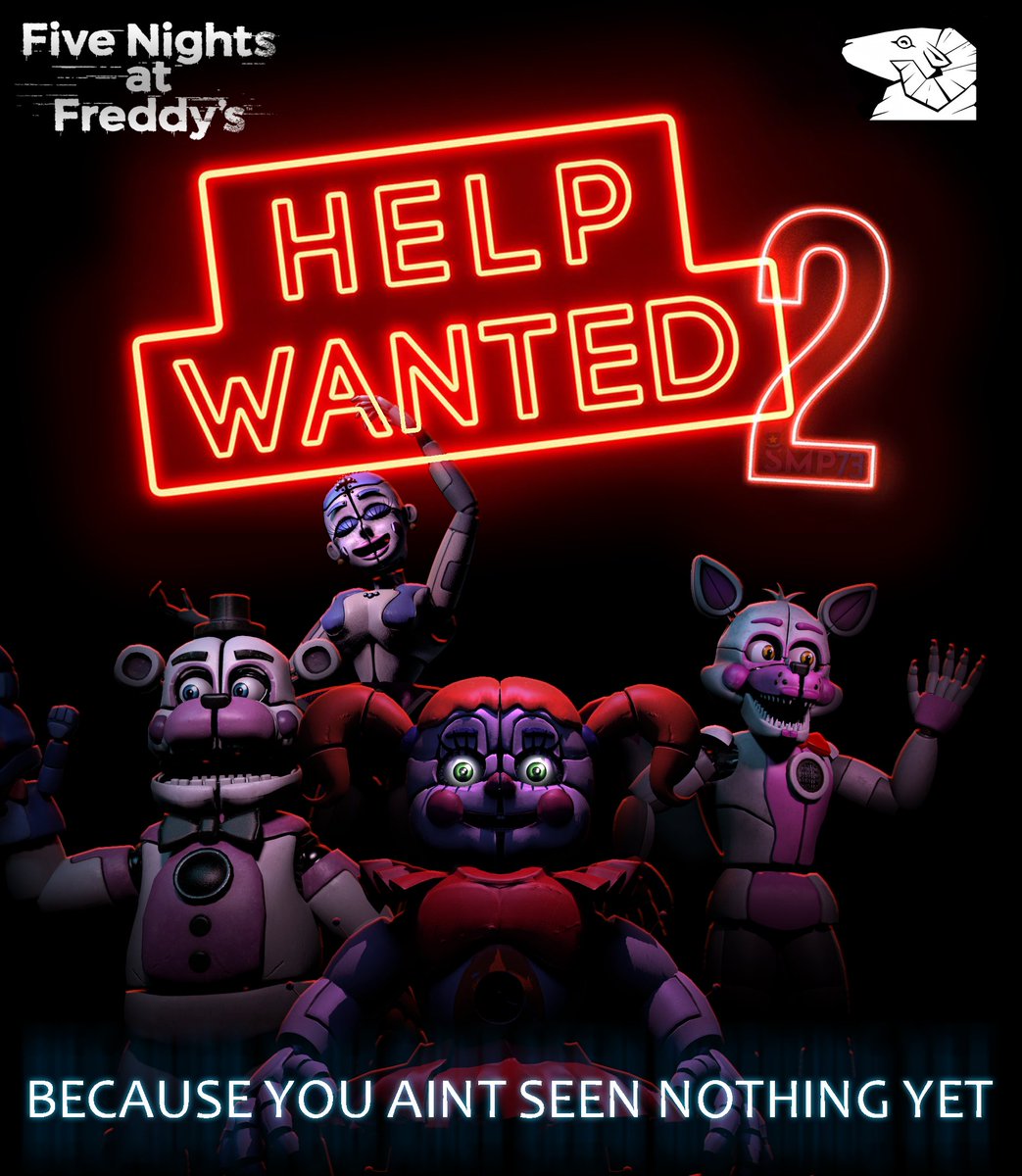 'So strap yourself in and get motivated to an appropriate degree. Because you ain't seen nothing yet!'

#FNAF #FiveNightsAtFreddys #HelpWanted2 #steelwoolstudios