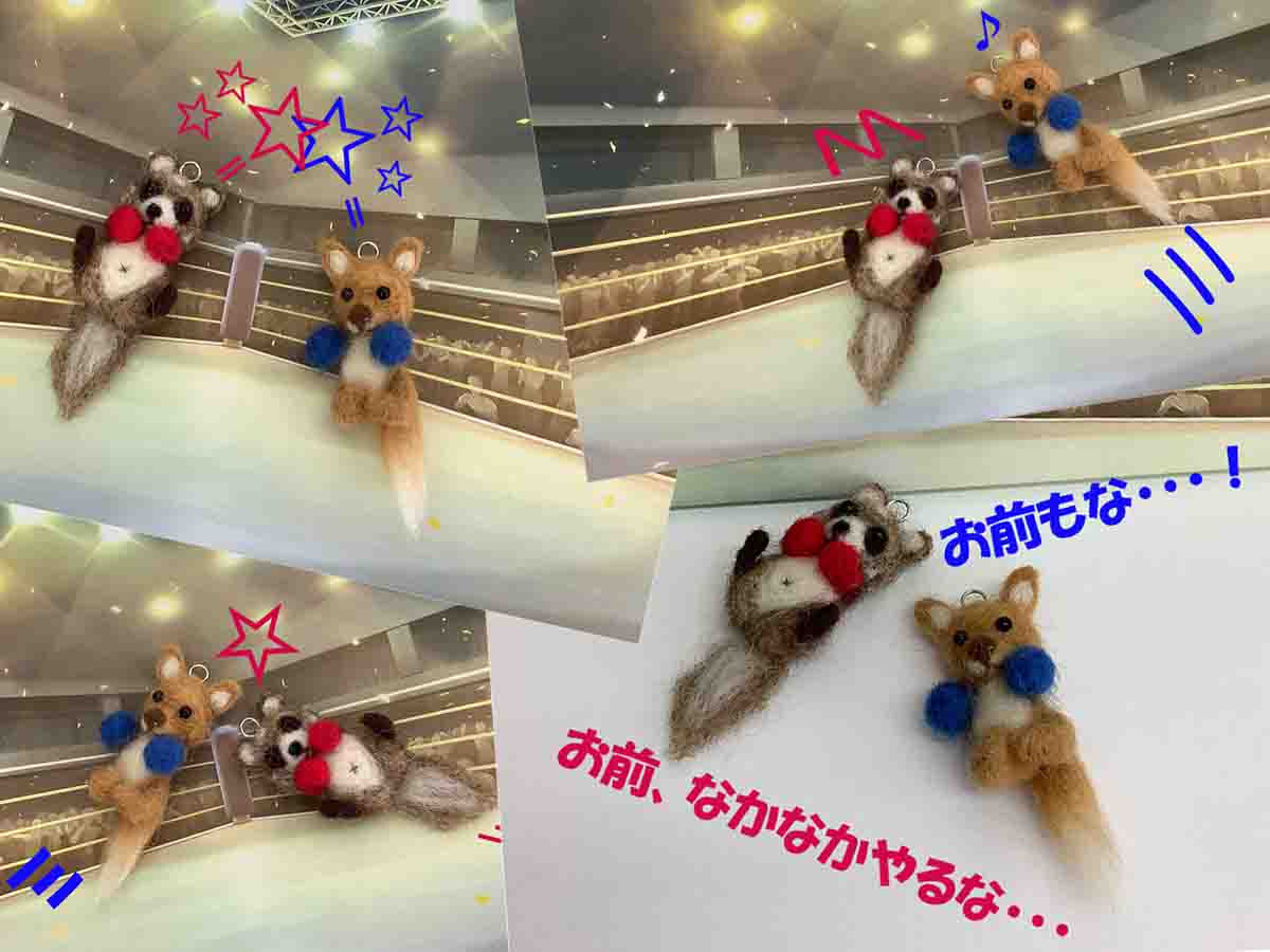 格闘家ぽんのすけとごん三郎は勝者の名を賭けて日々戦っていた👊今日もヒートアップが加速に加速しお互いダウン寸前だった💦大勢の観客の歓声と眩しいライトの下朦朧とした意識から二人がリングに寝転がっていることに気付いた時「お前、なかなかやるな」「お前もな」とても自然に口から出ていた。