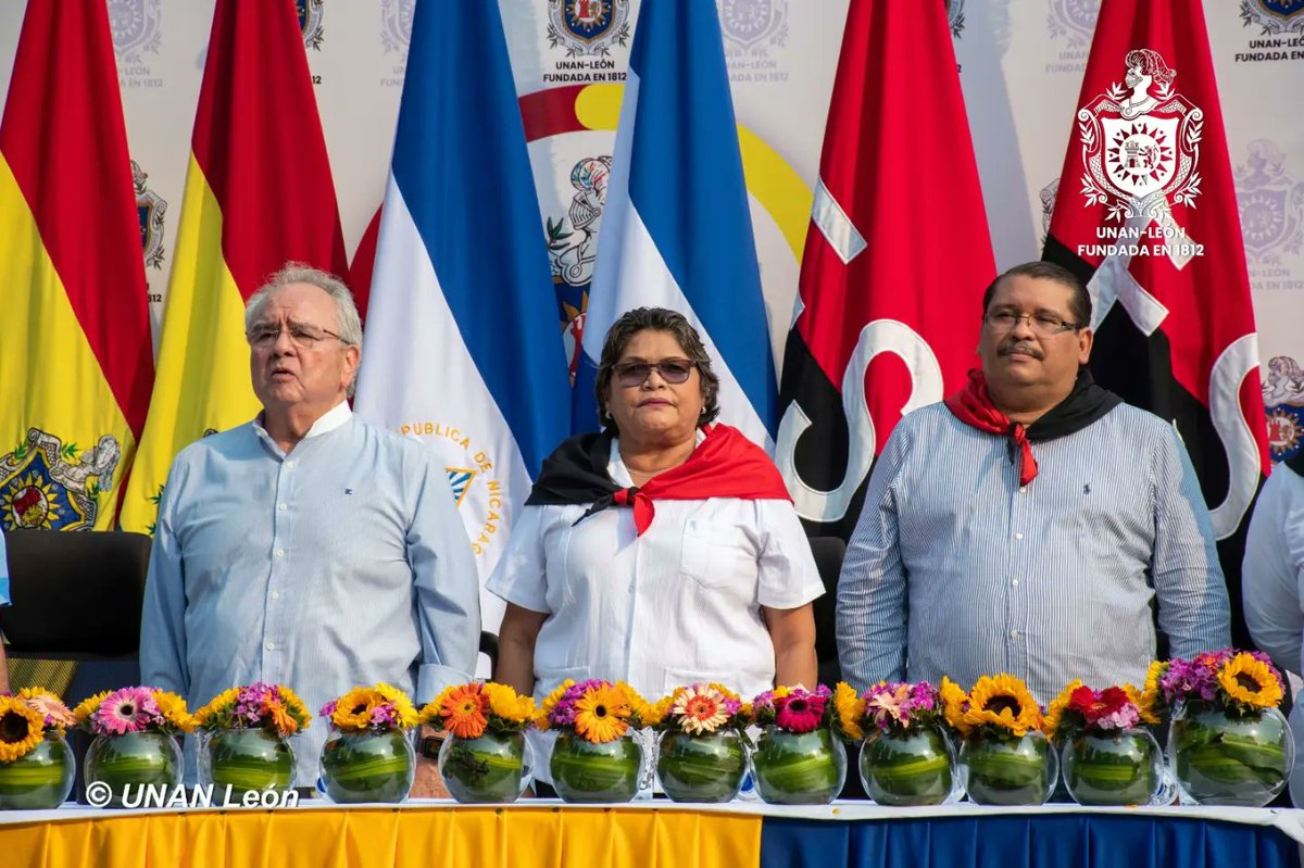 unanleon's tweet photo. La Bicentenaria UNAN-León realizó la Inauguración del nuevo Recinto Universitario "Cmdte: Germán Pomares Ordóñez", en saludo al 44 Aniversario de tránsito a la Inmortalidad del comandante miembro  Fundador del FSLN.

#Nicaragua #BicentenariaUNANLeón #ElDanto https://t.co/0ik2Zn8i1L